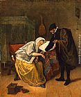 Jan Steen Famous Paintings - The Doctor and His Patient